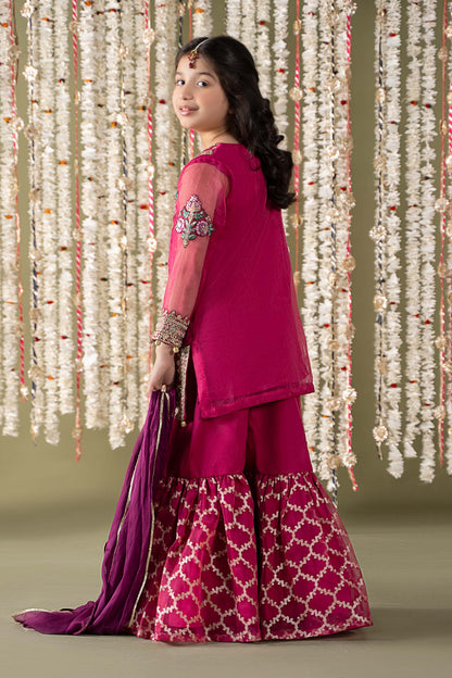 Maria B | 3 Piece Embroidered Organza Suit | MKS-EF25-16 - Libasekhas