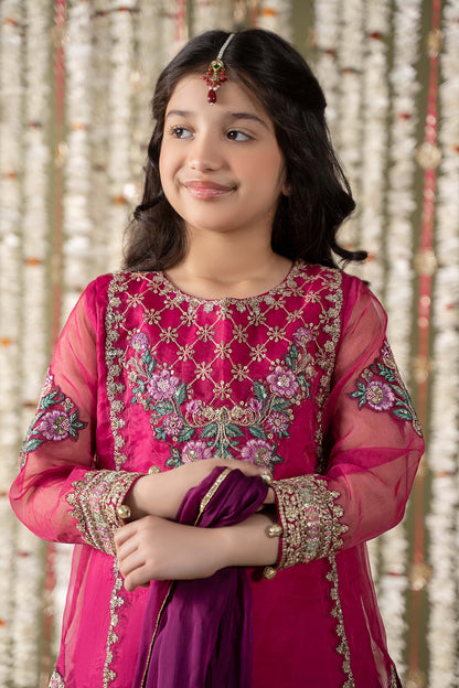 Maria B | 3 Piece Embroidered Organza Suit | MKS-EF25-16 - Libasekhas