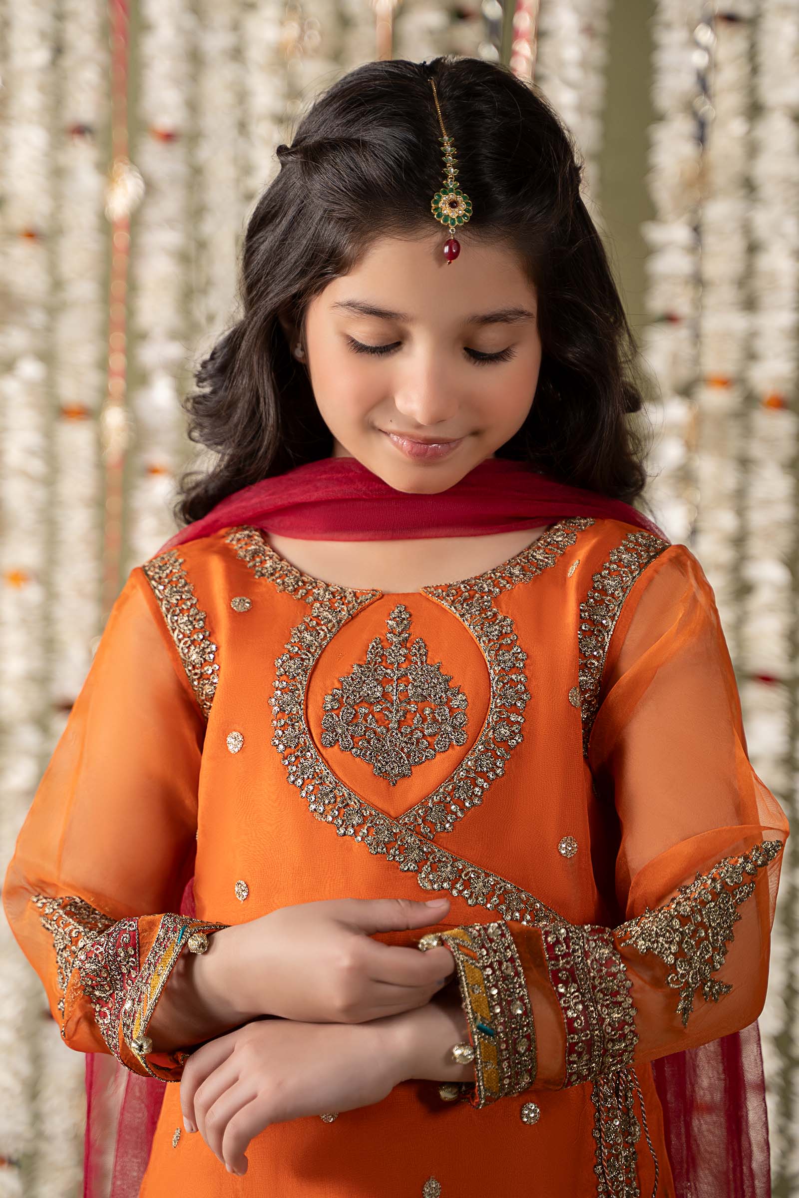 Maria B | 3 Piece Embroidered Organza Suit | MKS-EF25-21 - Libasekhas