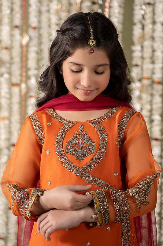 Maria B | 3 Piece Embroidered Organza Suit | MKS-EF25-21 - Libasekhas