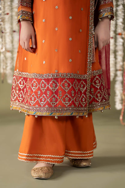 Maria B | 3 Piece Embroidered Organza Suit | MKS-EF25-21 - Libasekhas