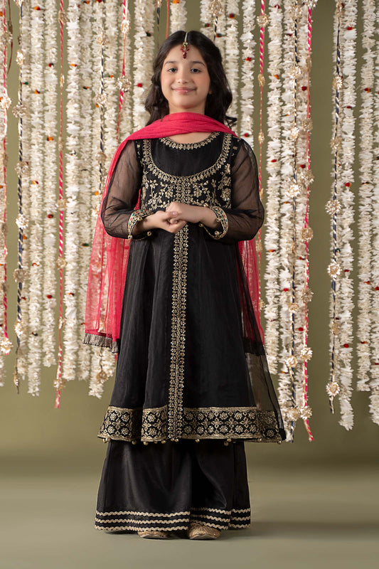 Maria B | 3 Piece Embroidered Organza Suit | MKS-EF25-32 - Libasekhas