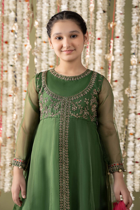 Maria B | 3 Piece Embroidered Organza Suit | MKS-EF25-32 - Libasekhas