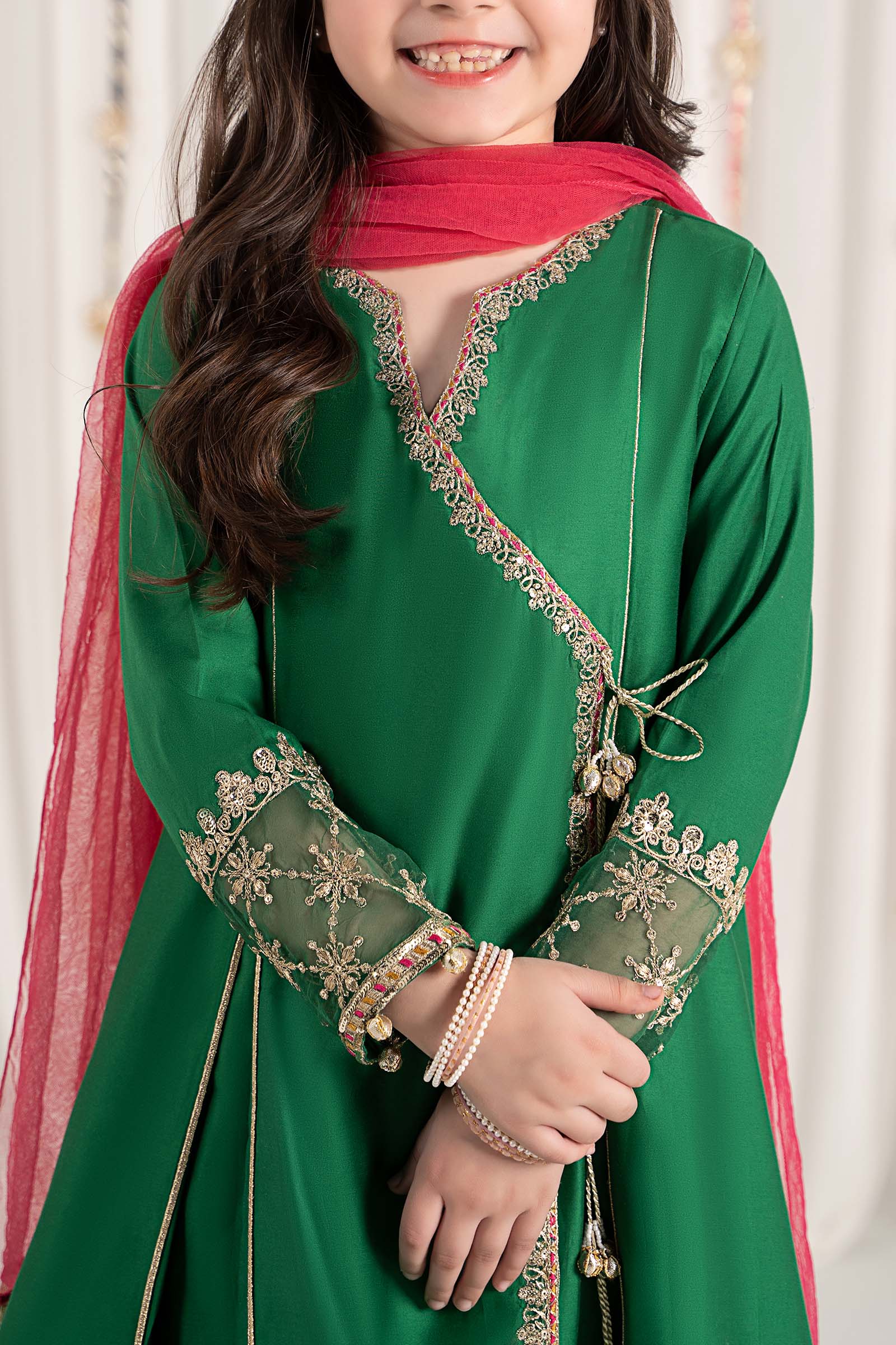 Maria B | 3 Piece Embroidered Cotton Satin Suit | MKS-EF25-41 - Libasekhas