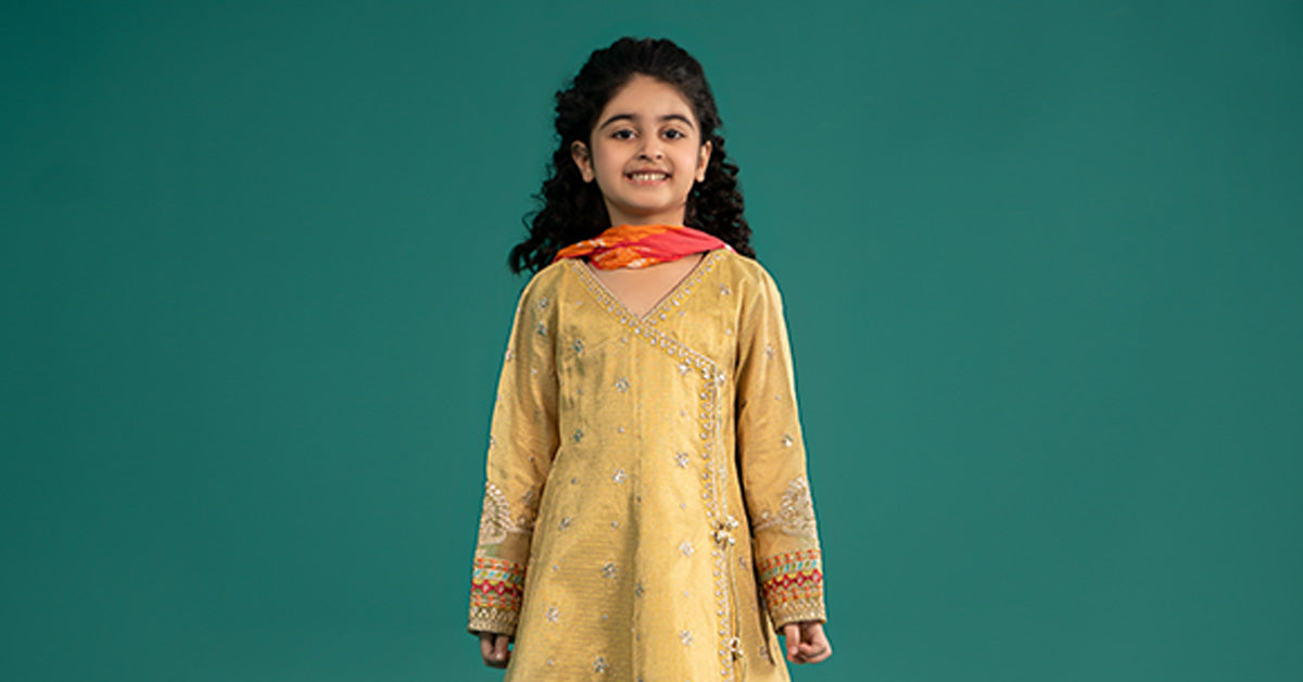 Maria B | 3 Piece Embroidered Cotton Zari Net Suit | MKS-EF25-46 - Libasekhas