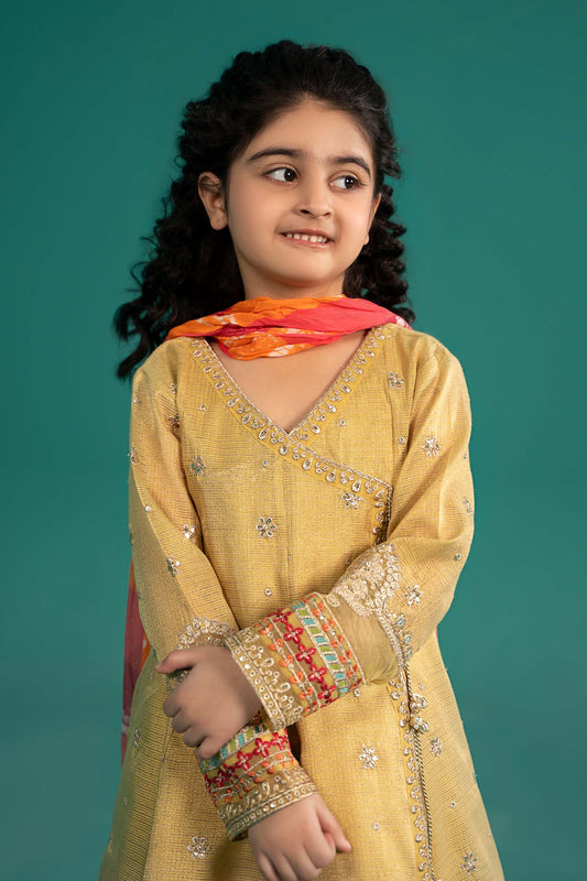 Maria B | 3 Piece Embroidered Cotton Zari Net Suit | MKS-EF25-46 - Libasekhas