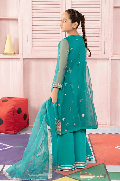 Maria B | 3 Piece Embroidered Organza Suit | MKS-PF24-01 - Libasekhas