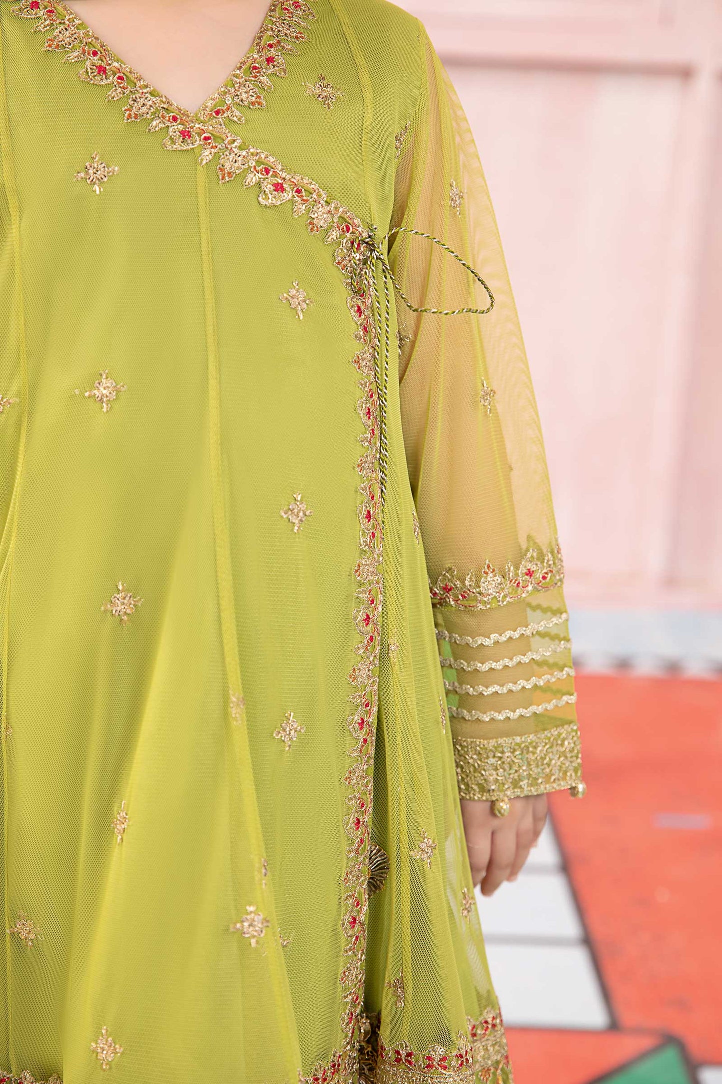 Maria B | 3 Piece Embroidered Net Suit | MKS-PF24-05 - Libasekhas