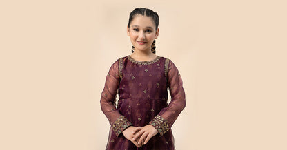 Maria B | 3 Piece Embroidered Cotton Net Suit | MKS-W24-01 - Libasekhas