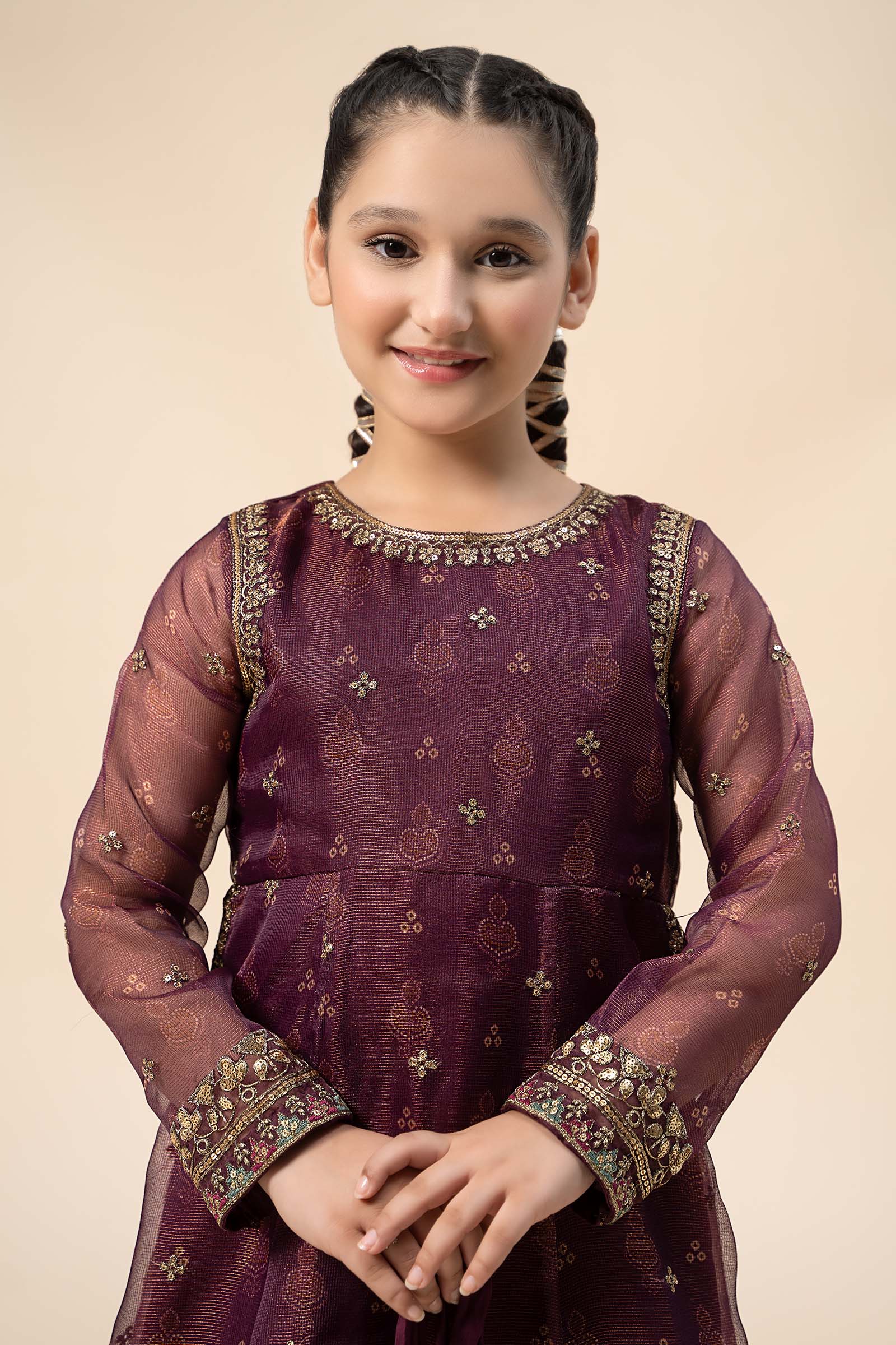 Maria B | 3 Piece Embroidered Cotton Net Suit | MKS-W24-01 - Libasekhas