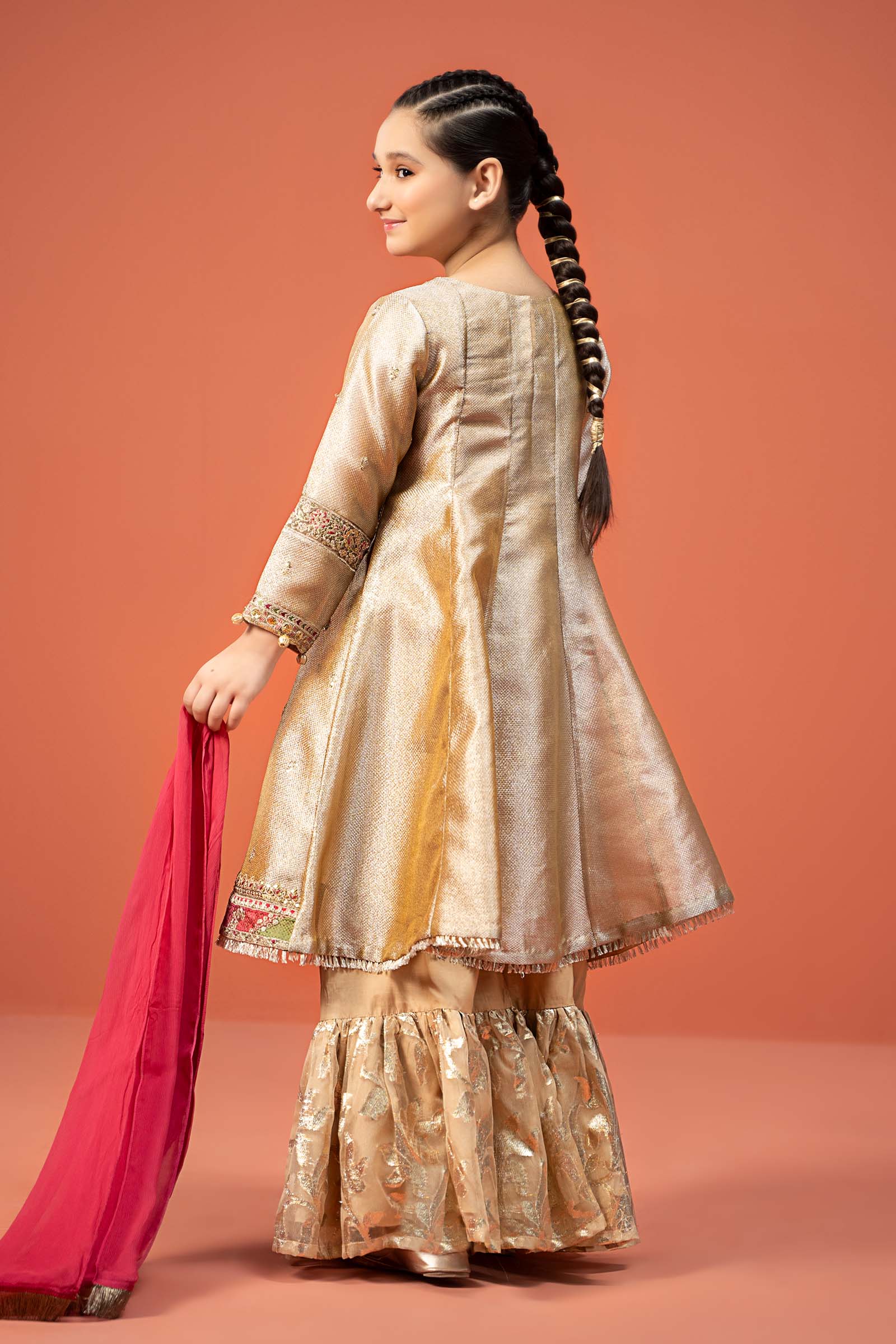 Maria B | 3 Piece Embroidered Zari jacquard Suit | MKS-W24-03 - Libasekhas