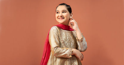 Maria B | 3 Piece Embroidered Zari jacquard Suit | MKS-W24-03 - Libasekhas