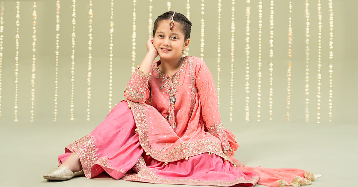 Maria B | 3 Piece Embroidered Paper Cotton Lurex Suit | MKS-W24-11 - Libasekhas