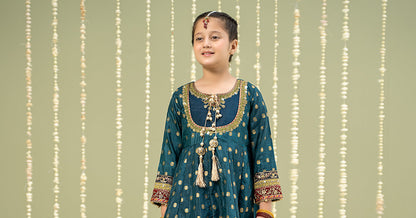 Maria B | 3 Piece Embroidered Jamawar Suit | MKS-W24-22 - Libasekhas