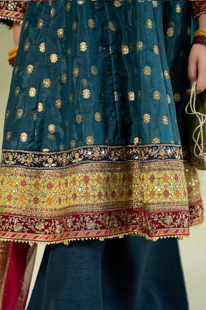 Maria B | 3 Piece Embroidered Jamawar Suit | MKS-W24-22 - Libasekhas