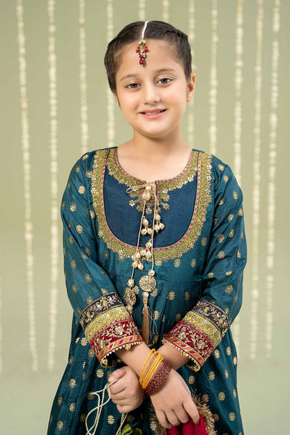 Maria B | 3 Piece Embroidered Jamawar Suit | MKS-W24-22 - Libasekhas