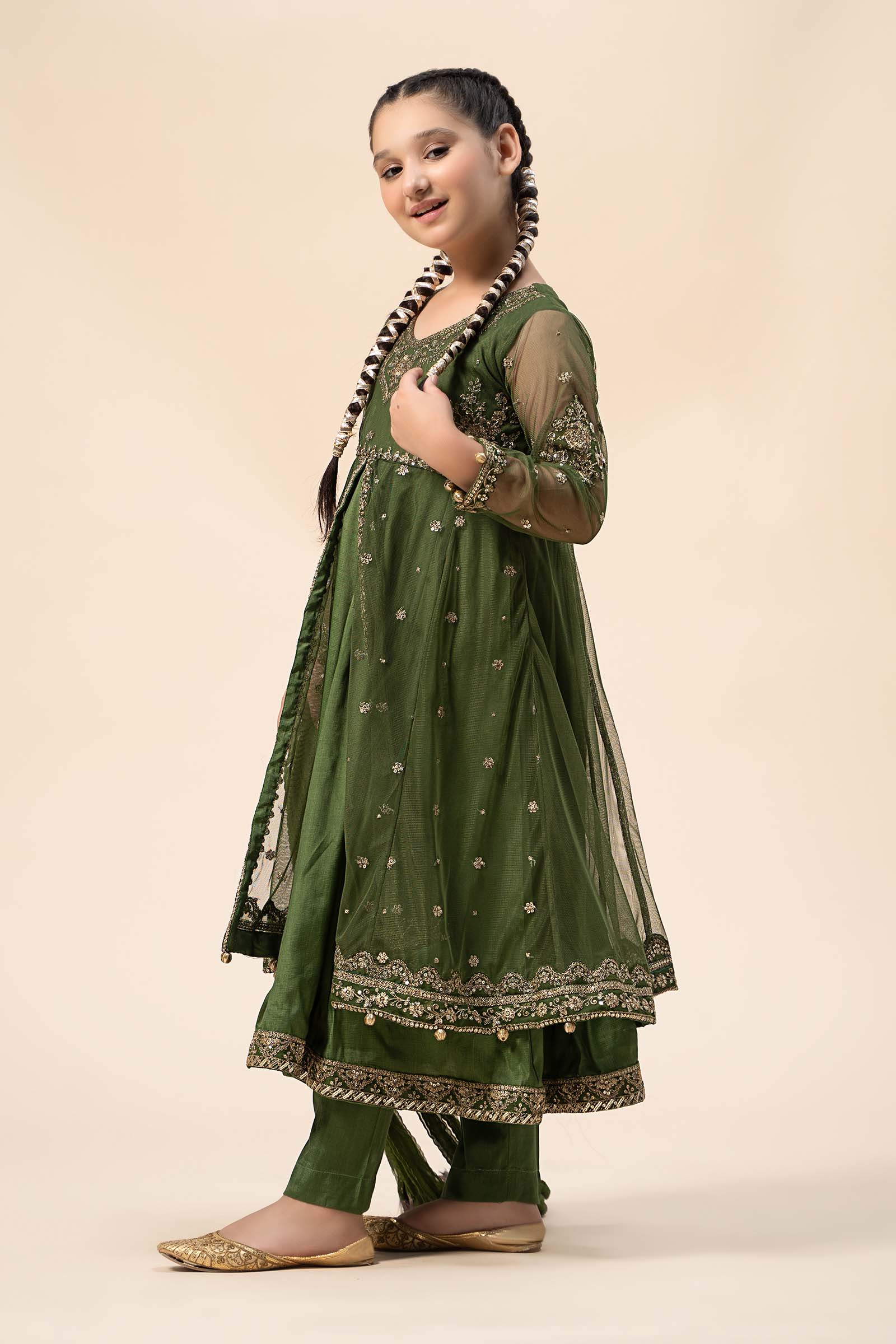 Maria B | 3 Piece Embroidered Net Suit | MKS-W24-25 - Libasekhas