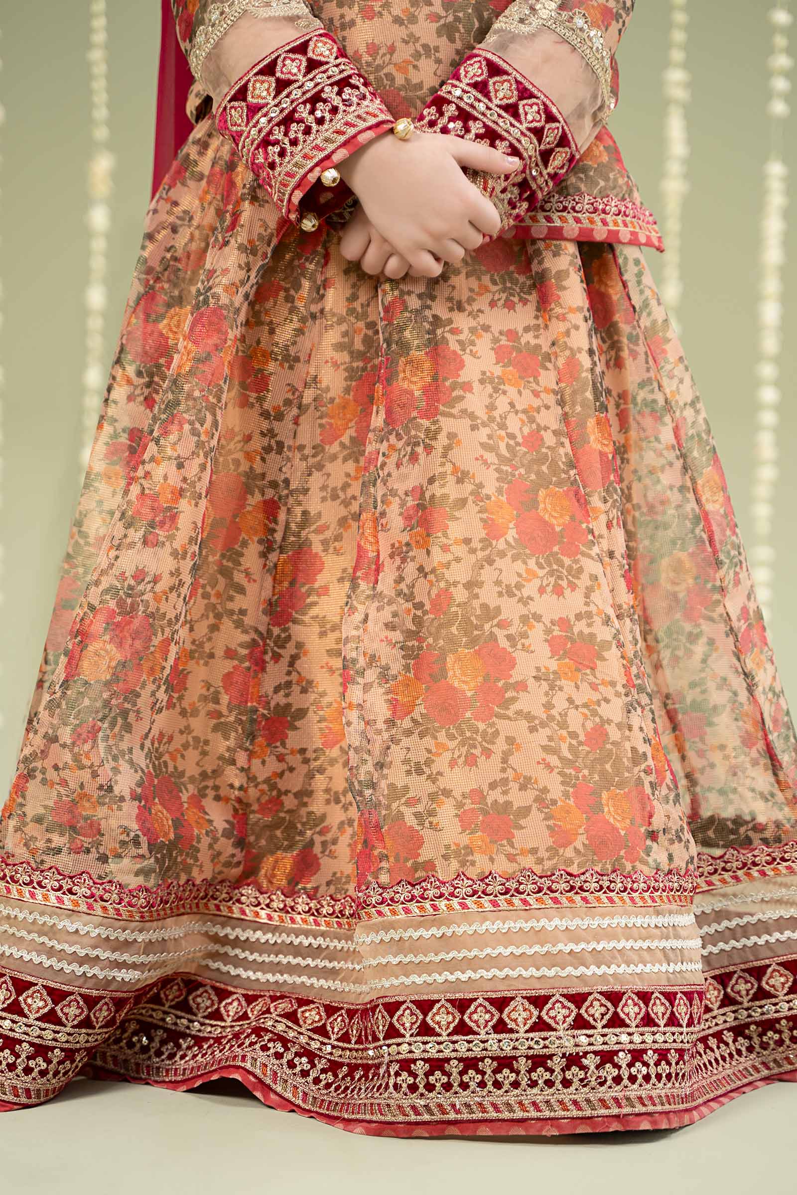 Maria B | 3 Piece Embroidered Cotton Maoori Net Suit | MKS-W24-35 - Libasekhas
