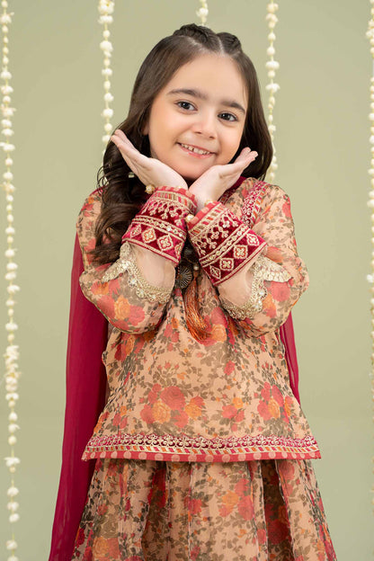 Maria B | 3 Piece Embroidered Cotton Maoori Net Suit | MKS-W24-35 - Libasekhas