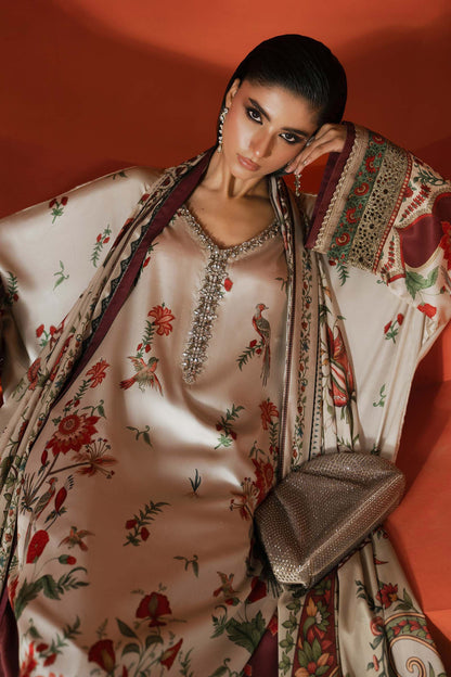 Maria B | Eid Collection 26 | 3 Piece Embellished Satin Silk Suit