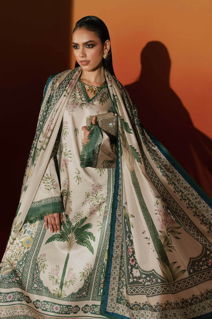 Maria B | Silk Prints | 3 Piece Embellished Satin Silk Suit