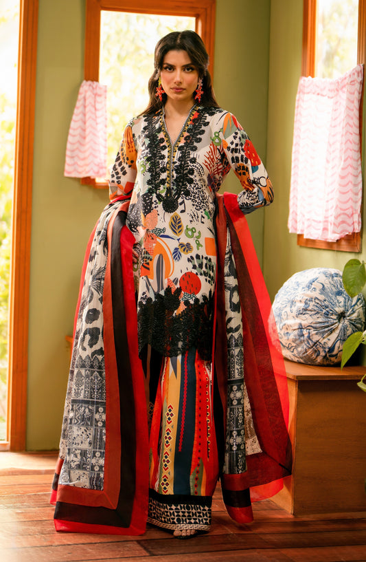 Maryum N Maria | Luxury Lawn 24 | Marwa - House Of Anaya