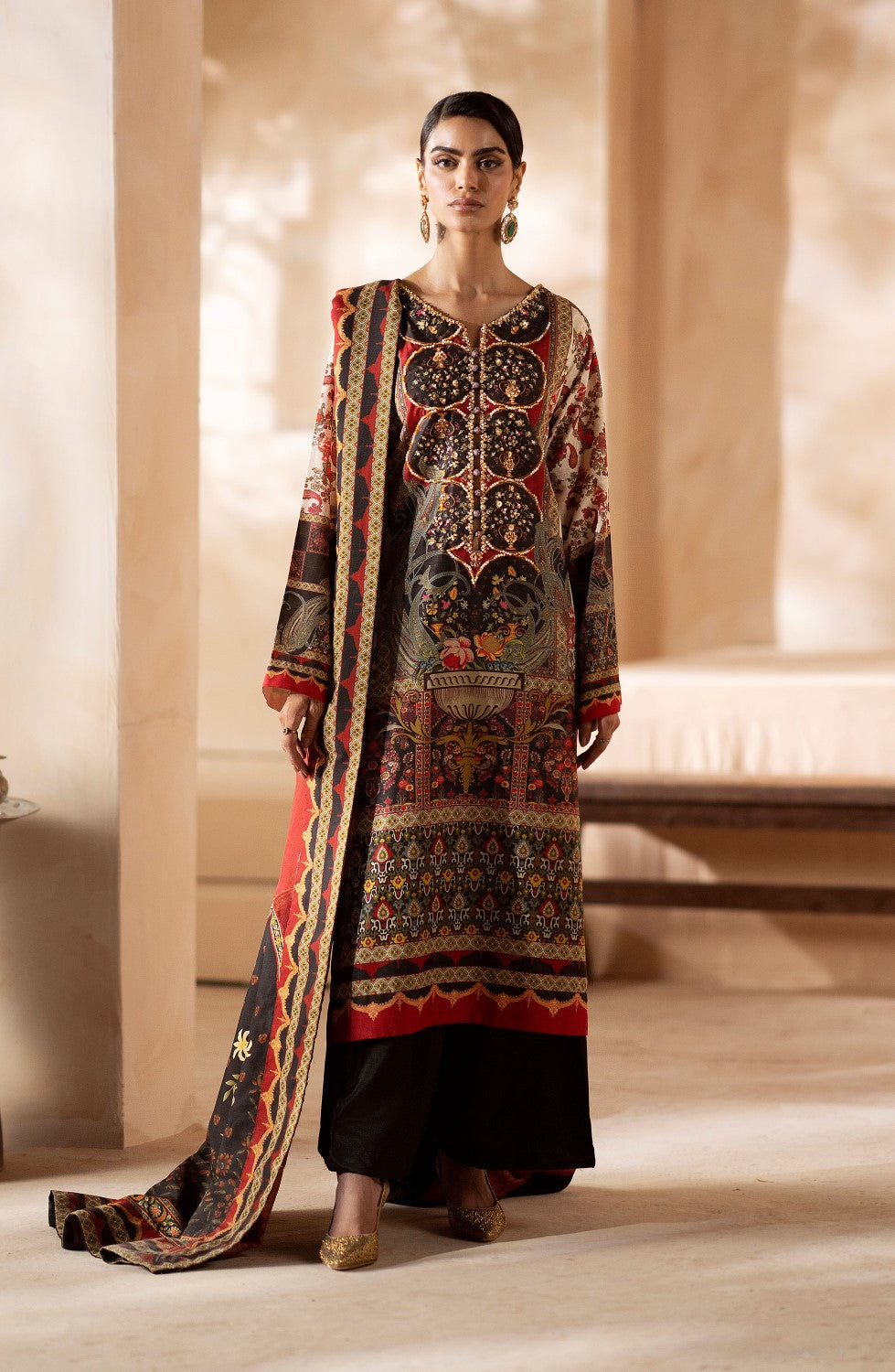 Maryum N Maria | Zeil Winter | SAMAIRA - MS40104 - House Of Anaya