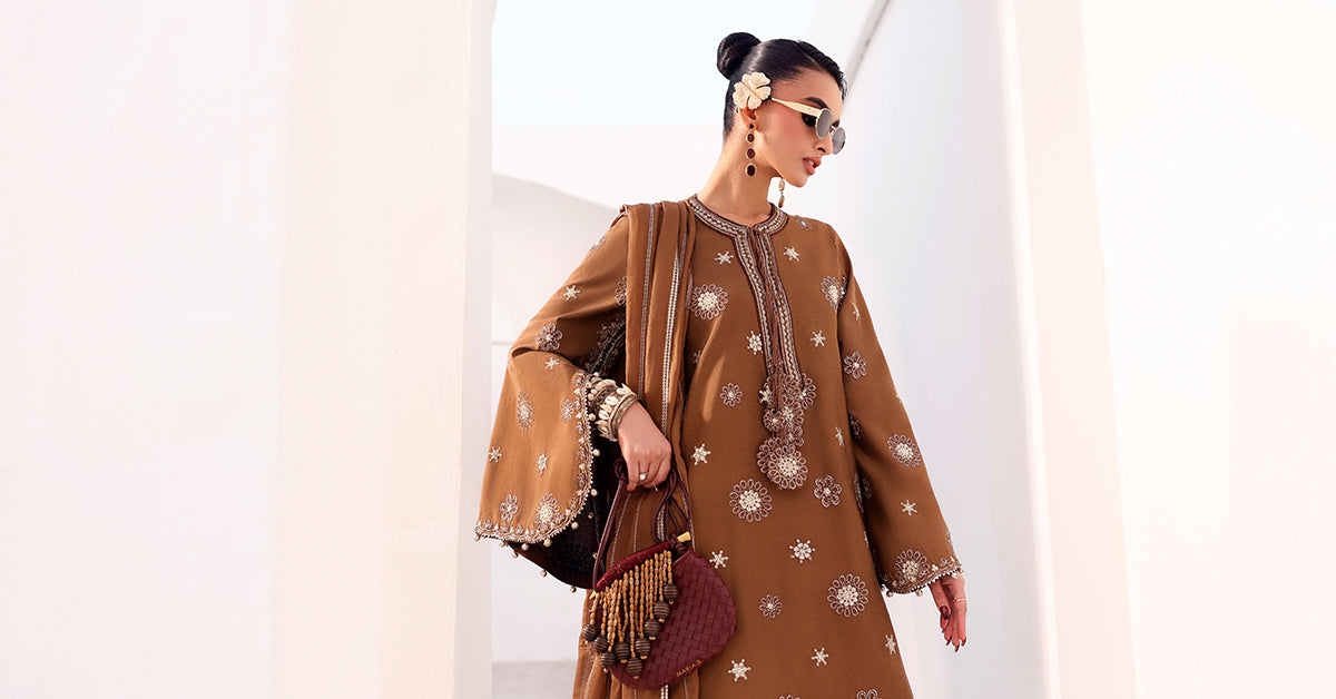 Maria B | Eid Collection 26 | 3 Piece Embroidered Tissue Staple Suit