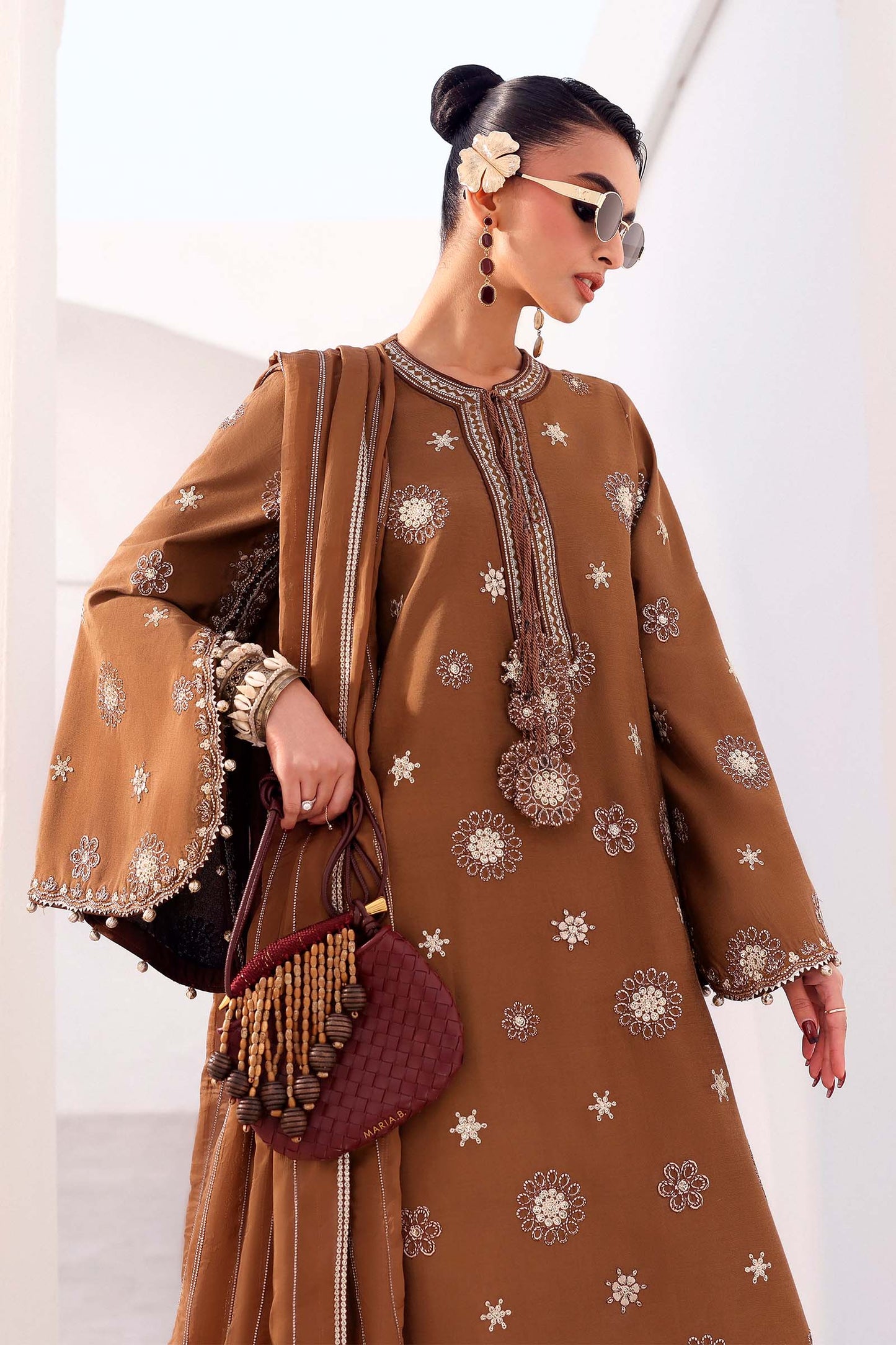 Maria B | Eid Collection 26 | 3 Piece Embroidered Tissue Staple Suit