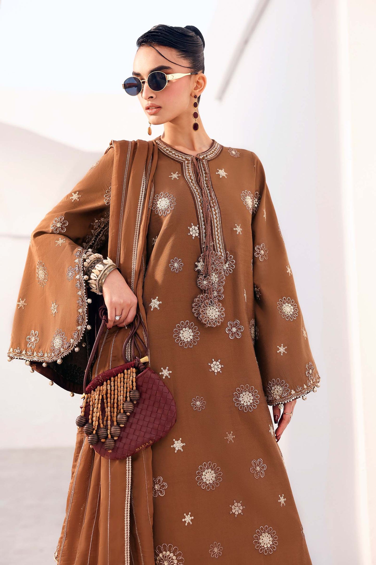 Maria B | Eid Collection 26 | 3 Piece Embroidered Tissue Staple Suit