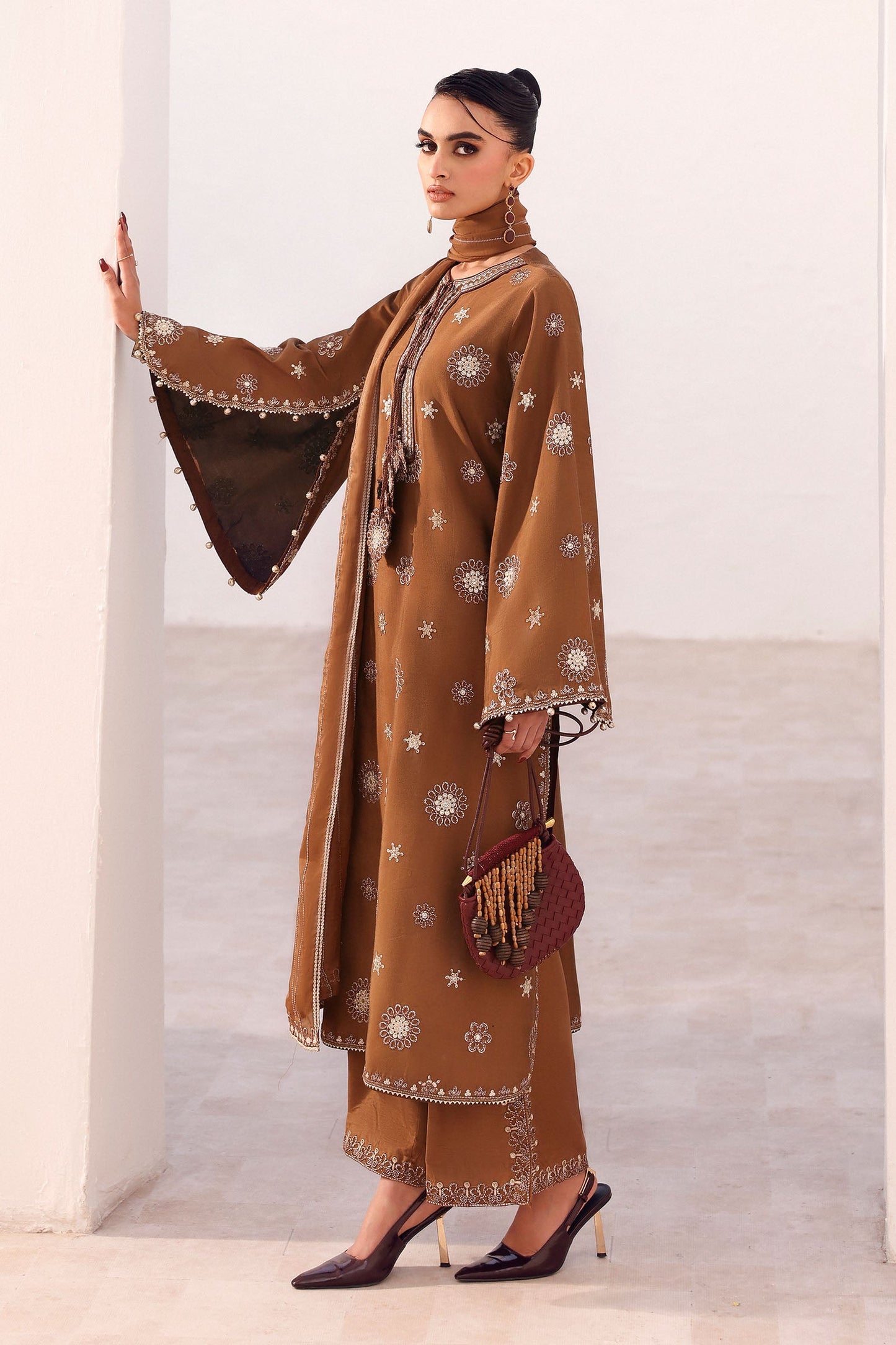 Maria B | Eid Collection 26 | 3 Piece Embroidered Tissue Staple Suit