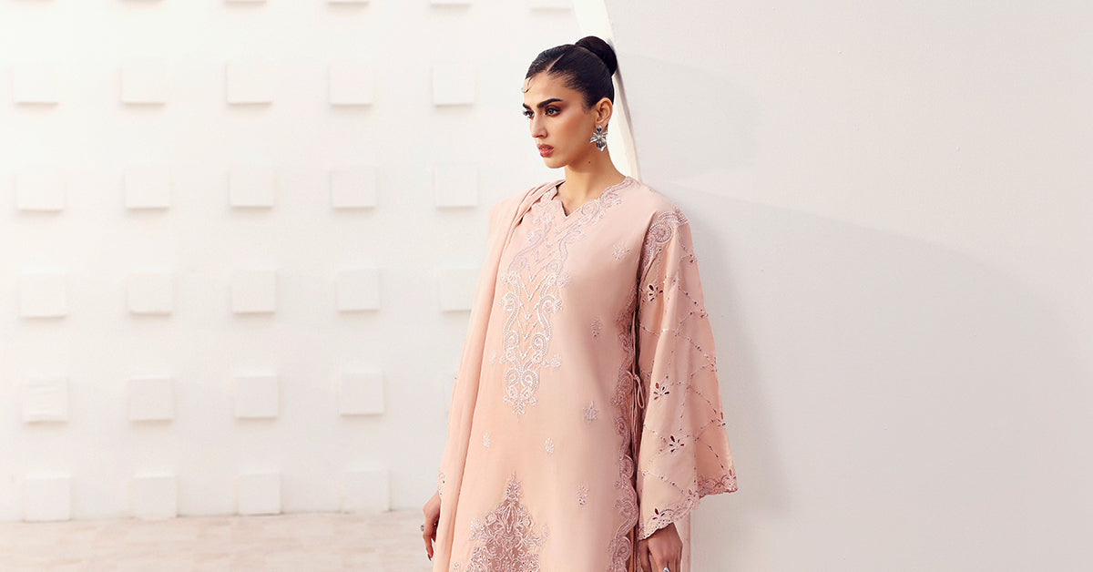Maria B | Eid Collection 26 | 3 Piece Embroidered Raw Silk Suit