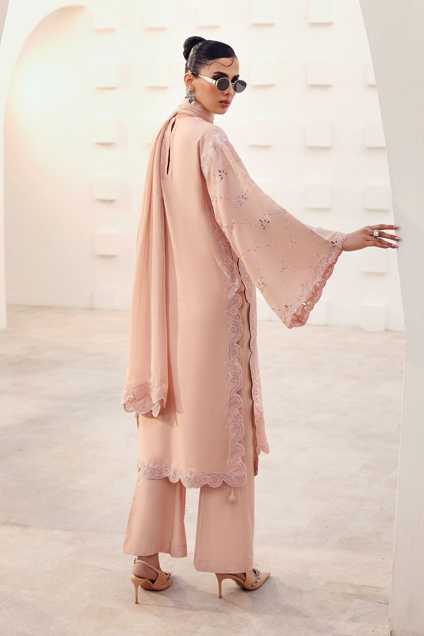 Maria B | Eid Collection 26 | 3 Piece Embroidered Raw Silk Suit