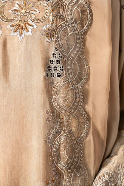 Maria B | Eid Collection Formals 26 | 3 Piece Embroidered Raw Silk Suit