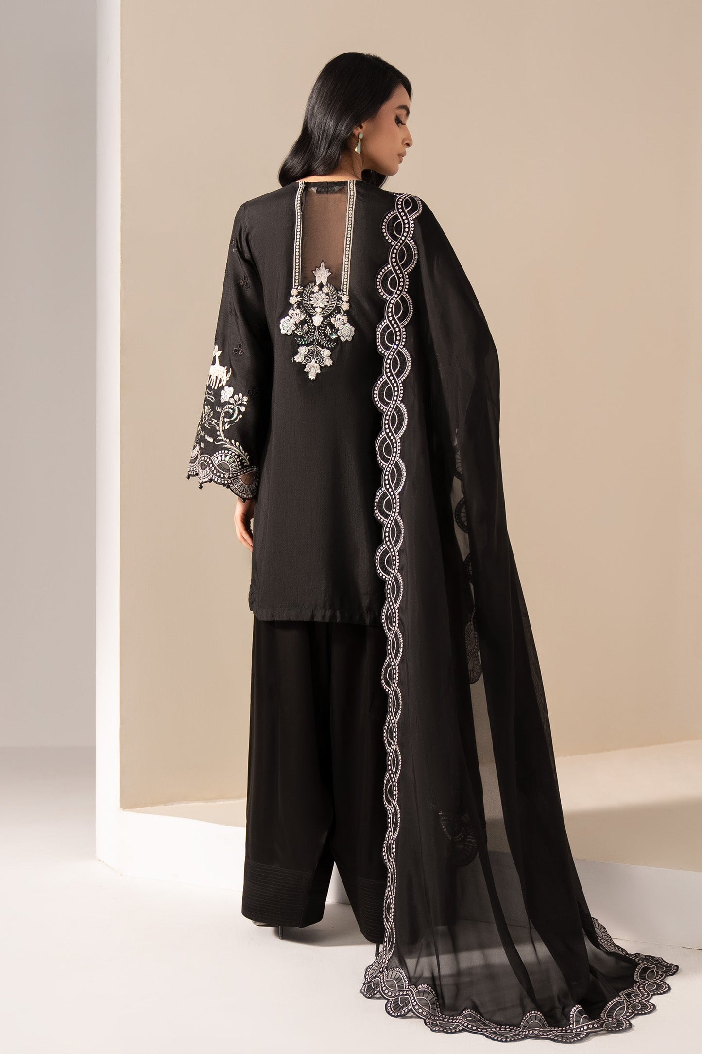 Maria B | Eid Collection 26 | 3 Piece Embroidered Raw Silk Suit