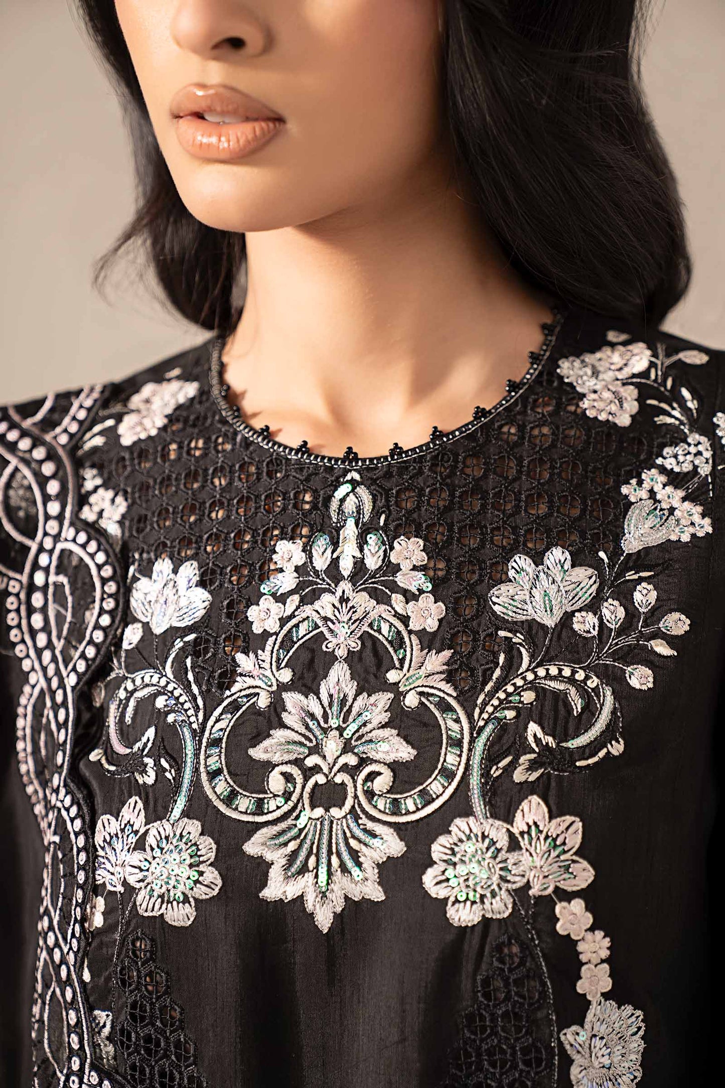 Maria B | Eid Collection 26 | 3 Piece Embroidered Raw Silk Suit
