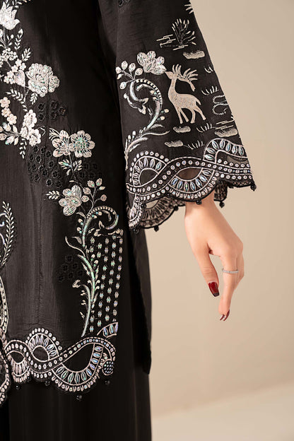 Maria B | Eid Collection Formals 26 | 3 Piece Embroidered Raw Silk Suit