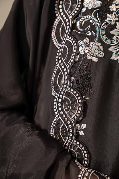 Maria B | Eid Collection Formals 26 | 3 Piece Embroidered Raw Silk Suit