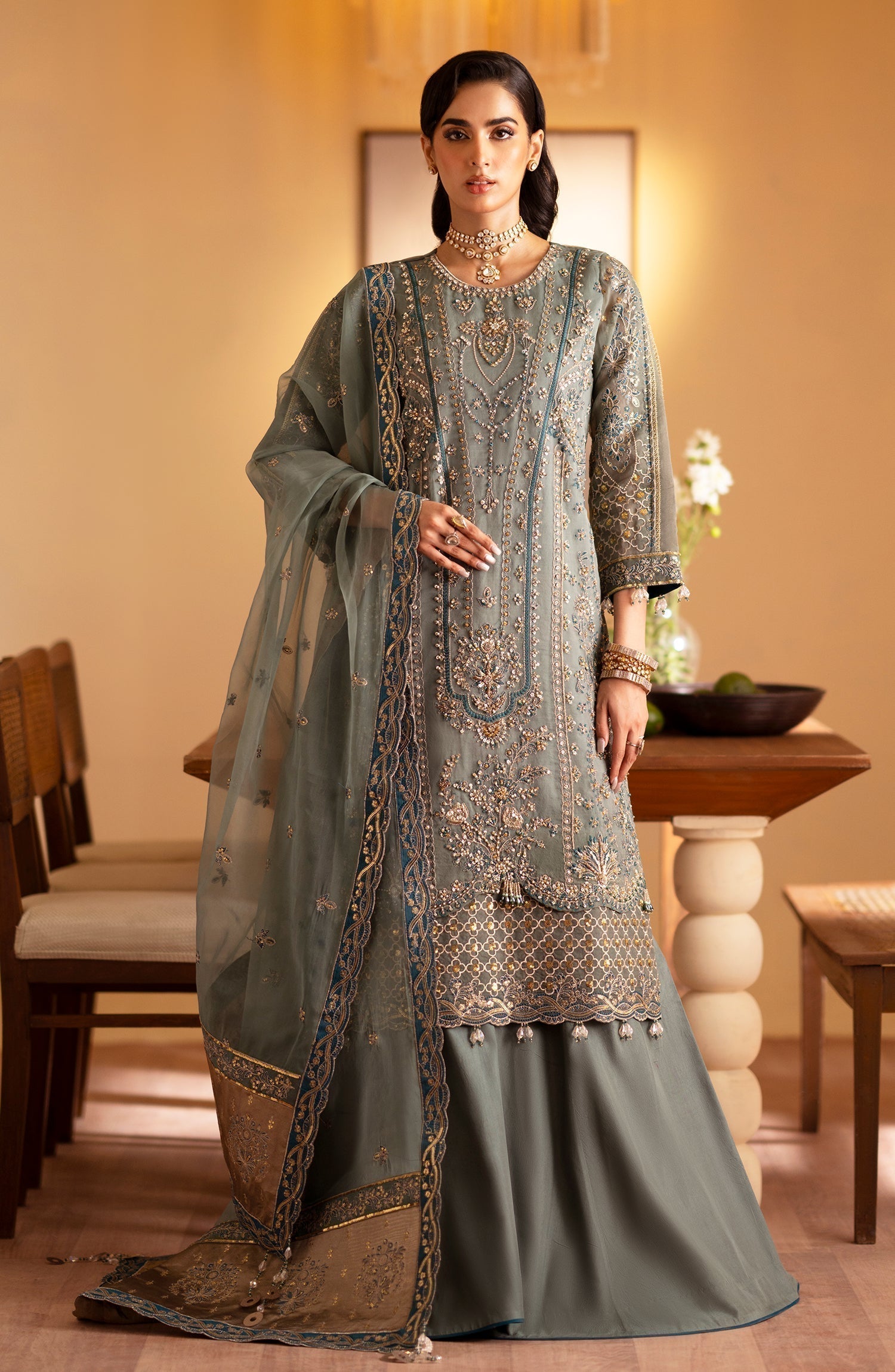 Emaan Adeel | Romansiyyah Luxury Formals 24 | Roheen - House Of Anaya
