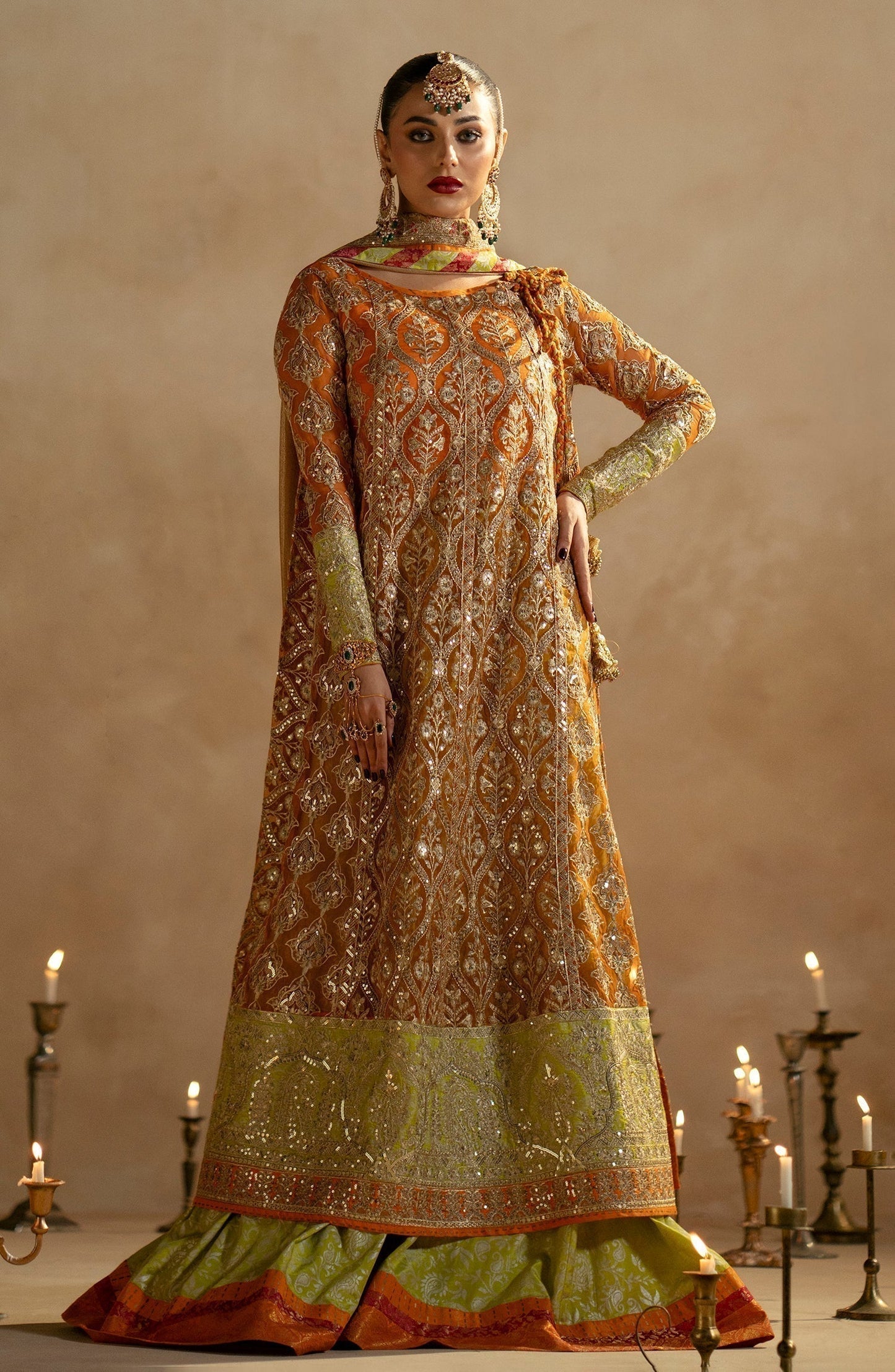 Maryum N Maria | Zamani Beghum Formals 23 | Citrine-(MW23-515) - House Of Anaya