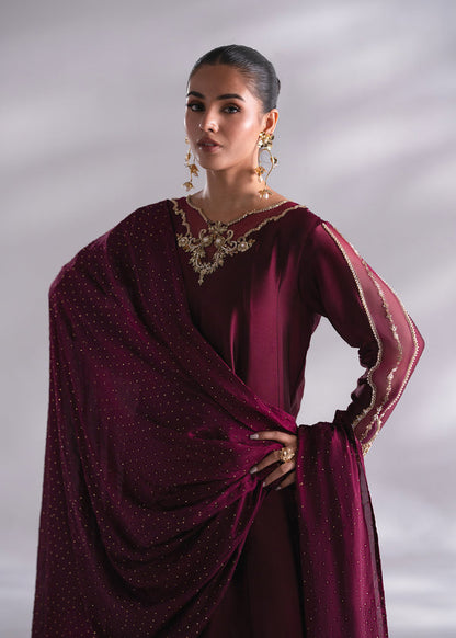 Mehak Yaqoob | Enchante The Luxe Edit | Garnet