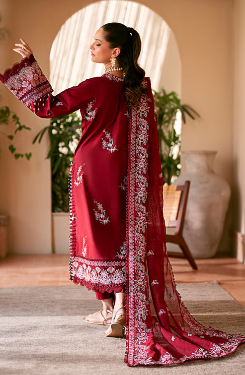 Emaan Adeel | Navaeh Luxury Pret | CERISE - House Of Anaya
