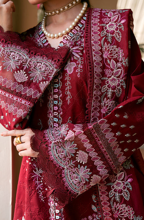 Emaan Adeel | Navaeh Luxury Pret | CERISE - House Of Anaya