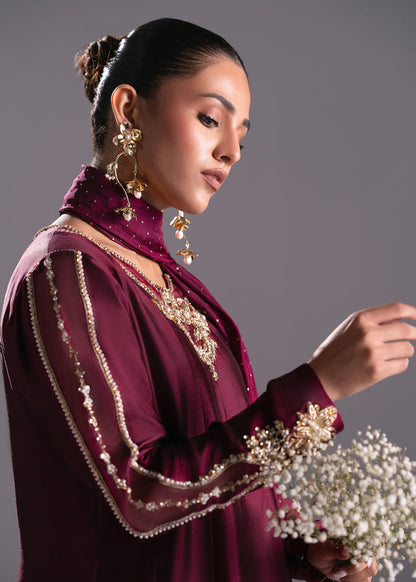 Mehak Yaqoob | Enchante The Luxe Edit | Garnet