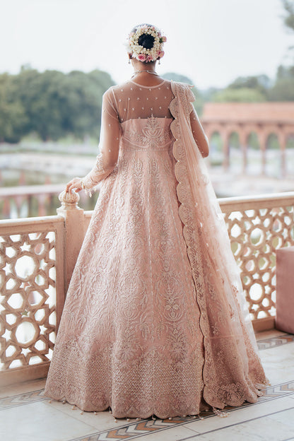 Silsila by Saad Shaikh Embroidered Net 3Pc Suit D-07 Azela