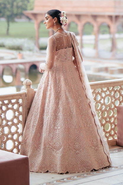 Silsila by Saad Shaikh Embroidered Net 3Pc Suit D-07 Azela