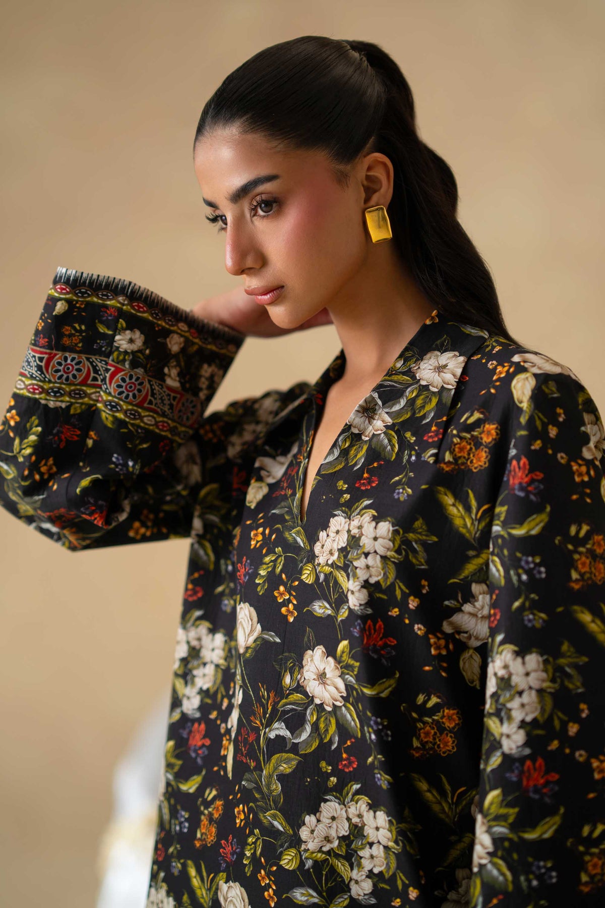 Akbar Aslam | Digital Print Lawn | Oren