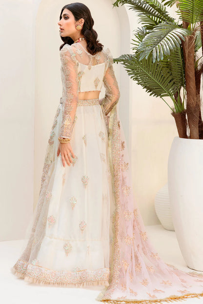 Motifz | EMBROIDERED SILK NET | 3186-PINK-SALT