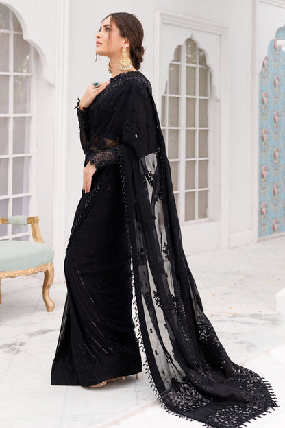 Motifz-3463-OPAL EMBROIDERED BEMBERG CHIFFON - Riwayat-e-khas