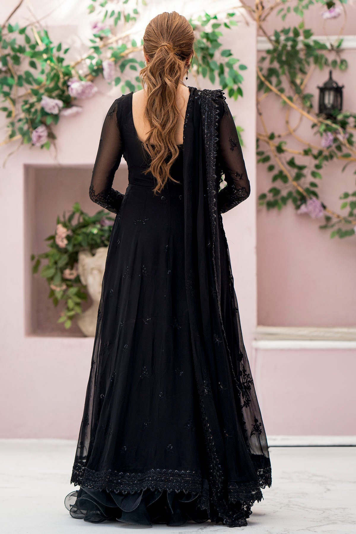 Motifz-4113-ELAI EMBROIDERED BEMBERG CHIFFON - Riwayat-e-khas